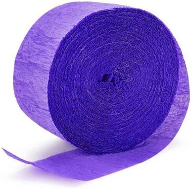 Vibrant Jumbo New Purple Crepe Roll - 500 Feet (1 Piece) - Premium Quality, Perfect for Events & Parties...